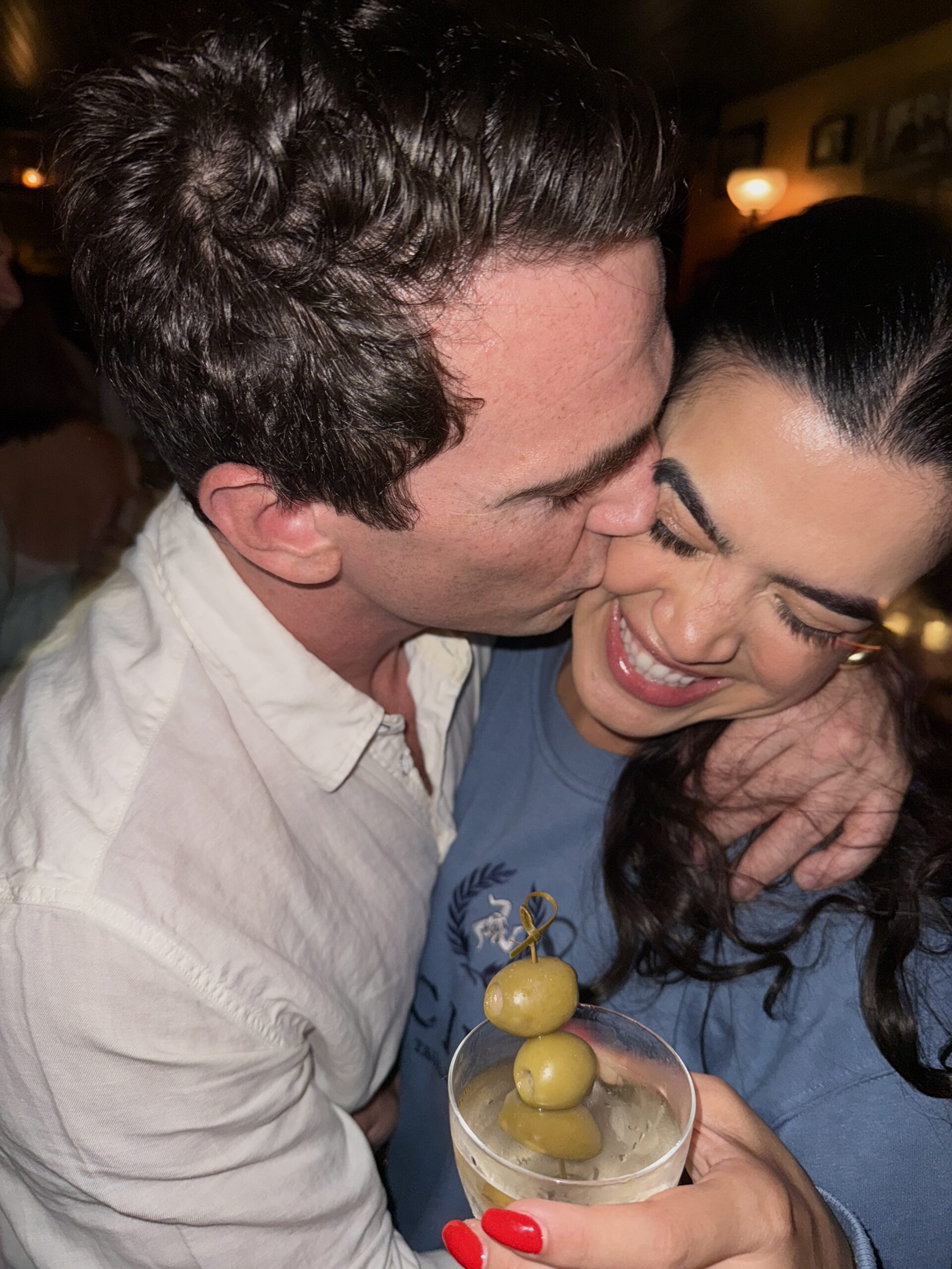 Birthday smooch for Ana’s 31st