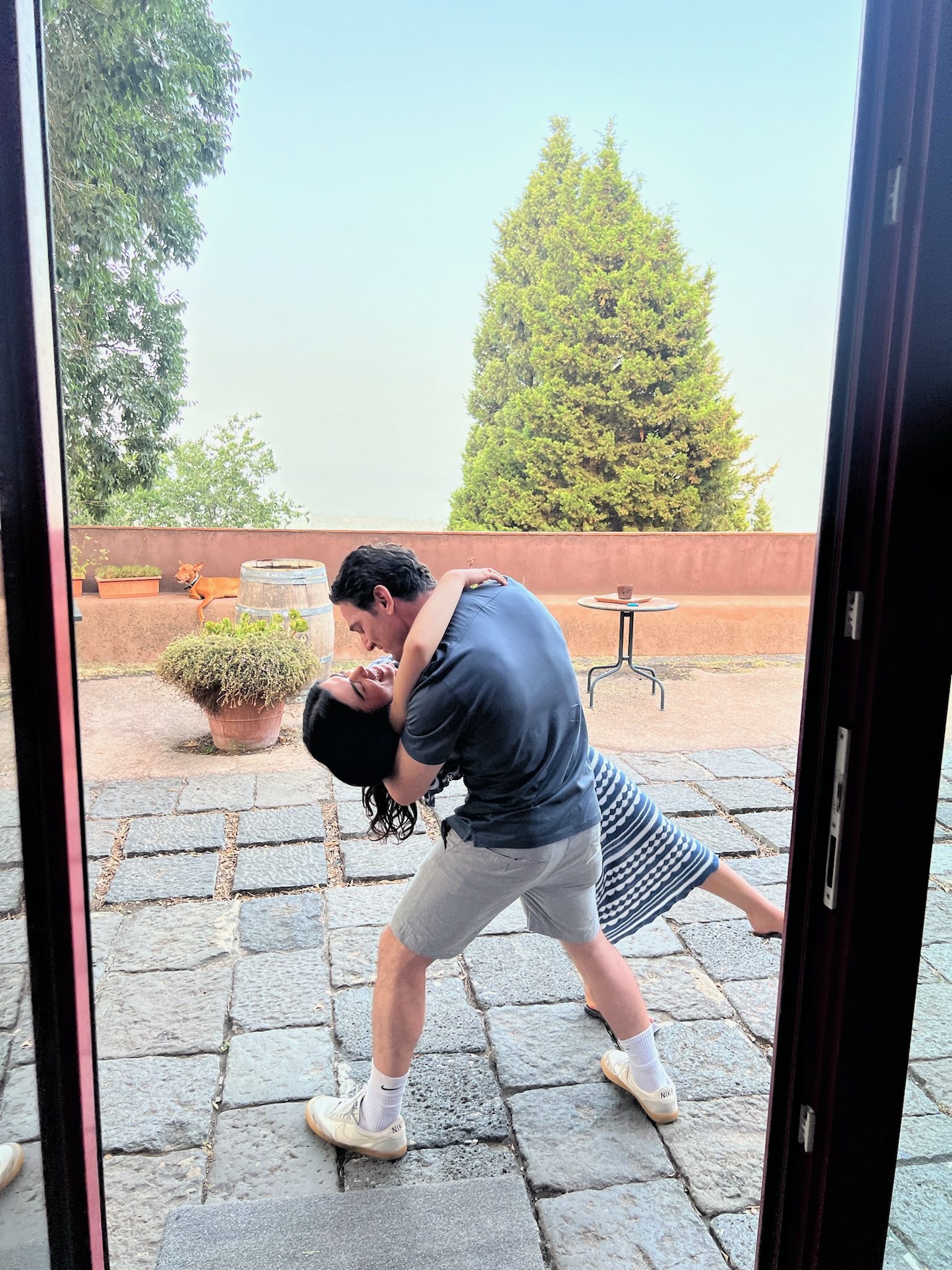 Practicing our moves